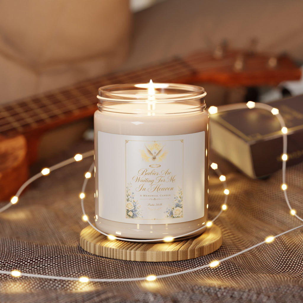 Heavenly Babies Memorial Soy Candle, Your choice of 12 scents, 9oz