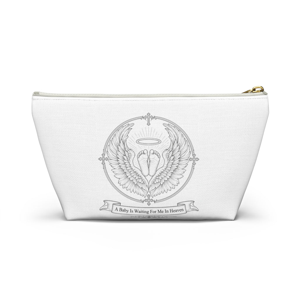 A Baby Is Waiting For Me in Heaven accessory pouch | T-bottom zipper bag