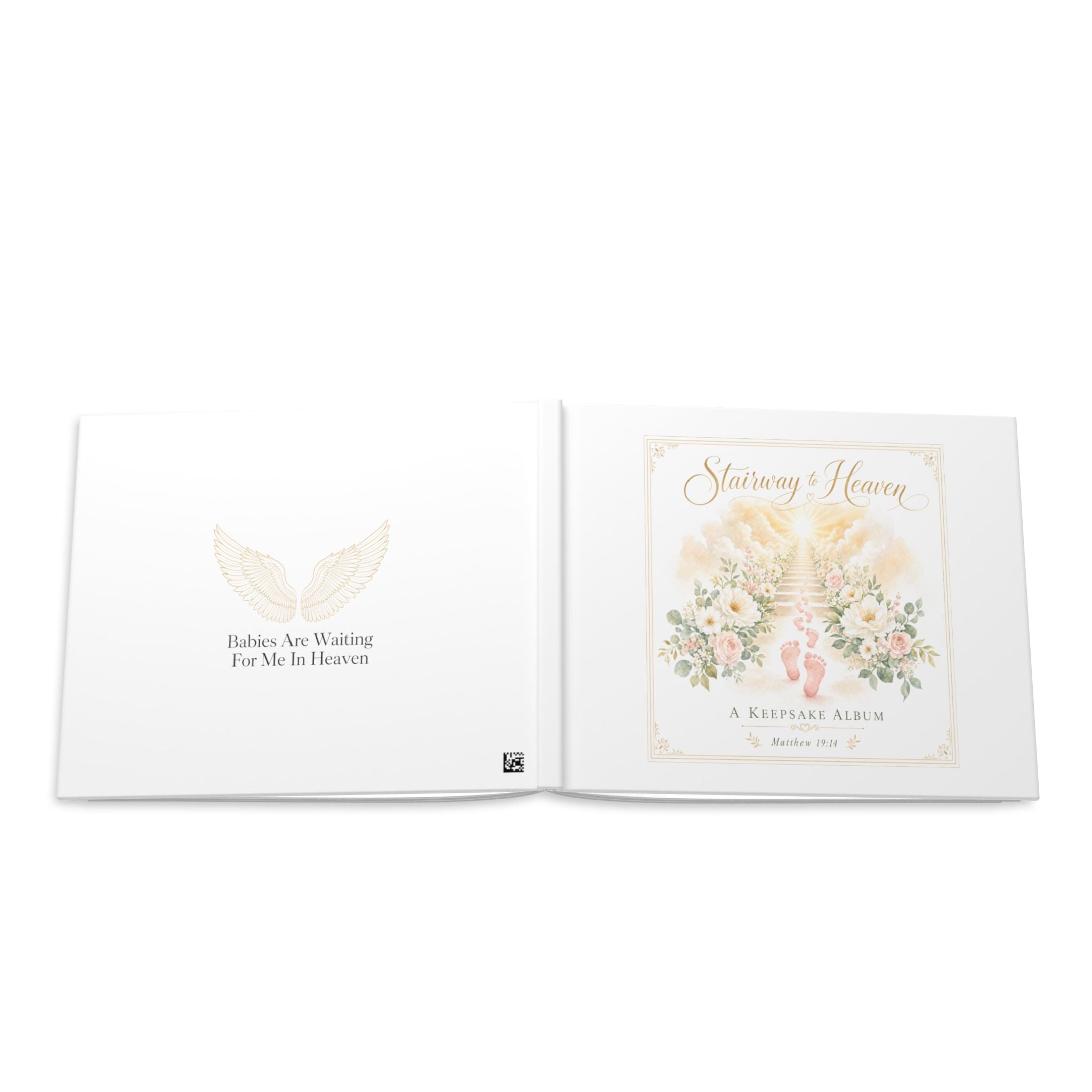 Stairway to Heaven Baby Ultrasound Memorial Hardcover Photo Album | Keepsake Album