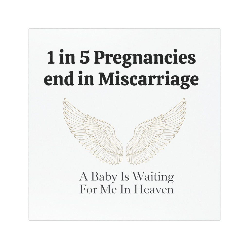 1 in 5 Pregnancies End in Miscarriage Car Magnet | Angel Wings, Remembrance