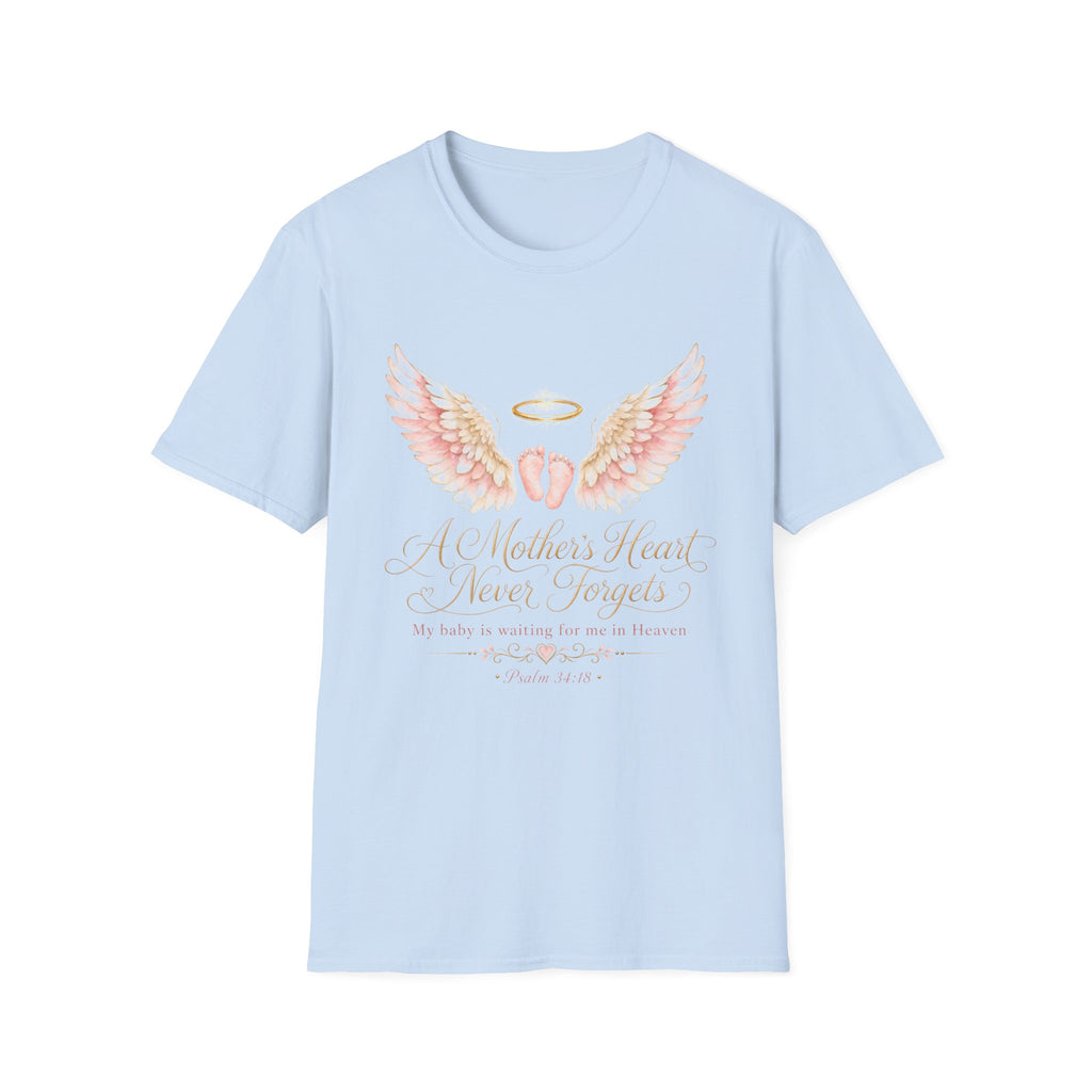 A Mother's Heart Baby Memorial T-Shirt | Memorial Infant Loss Tribute