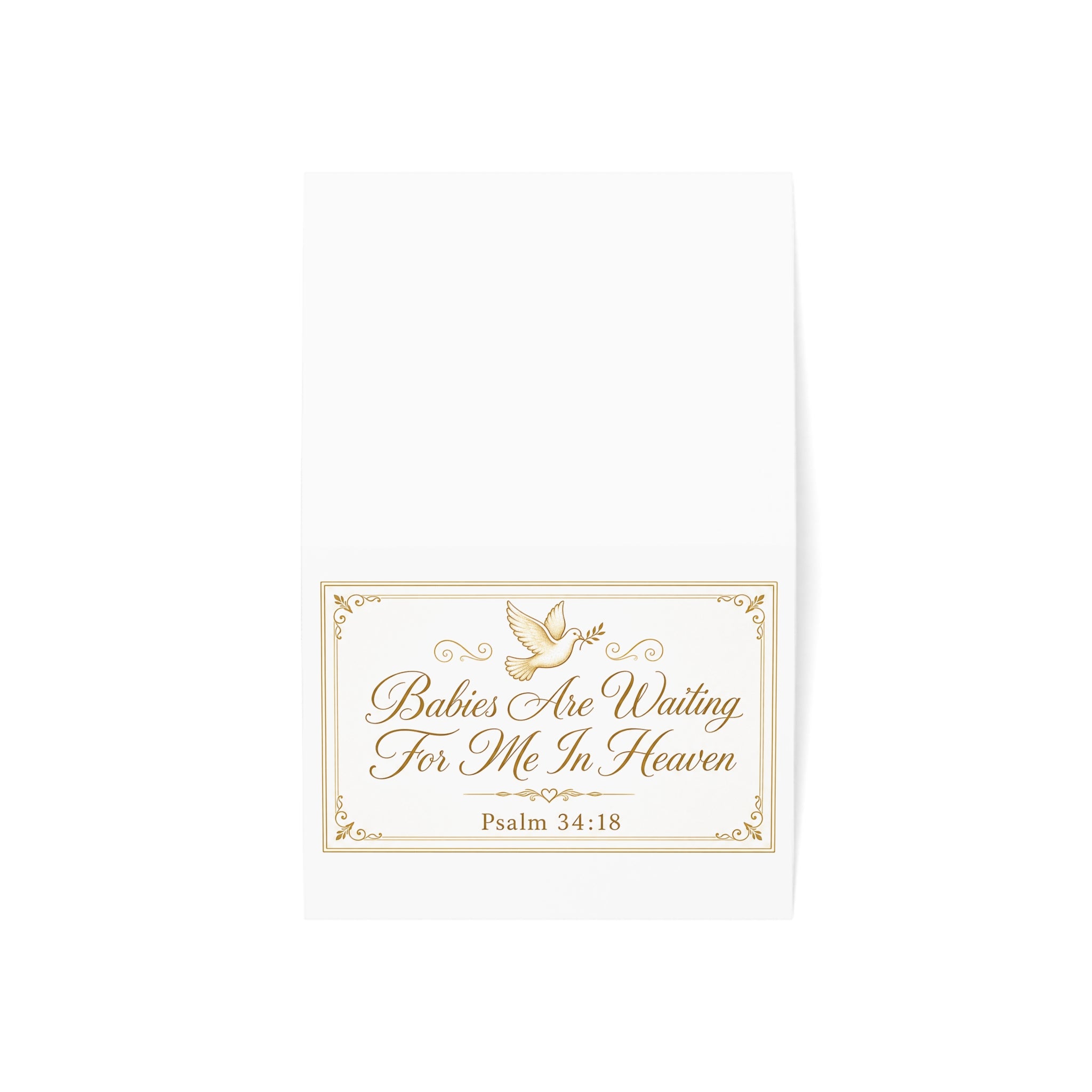 Babies are Waiting for Me in Heaven Condolence Card Set | Greeting Card, Condolence Dove Design