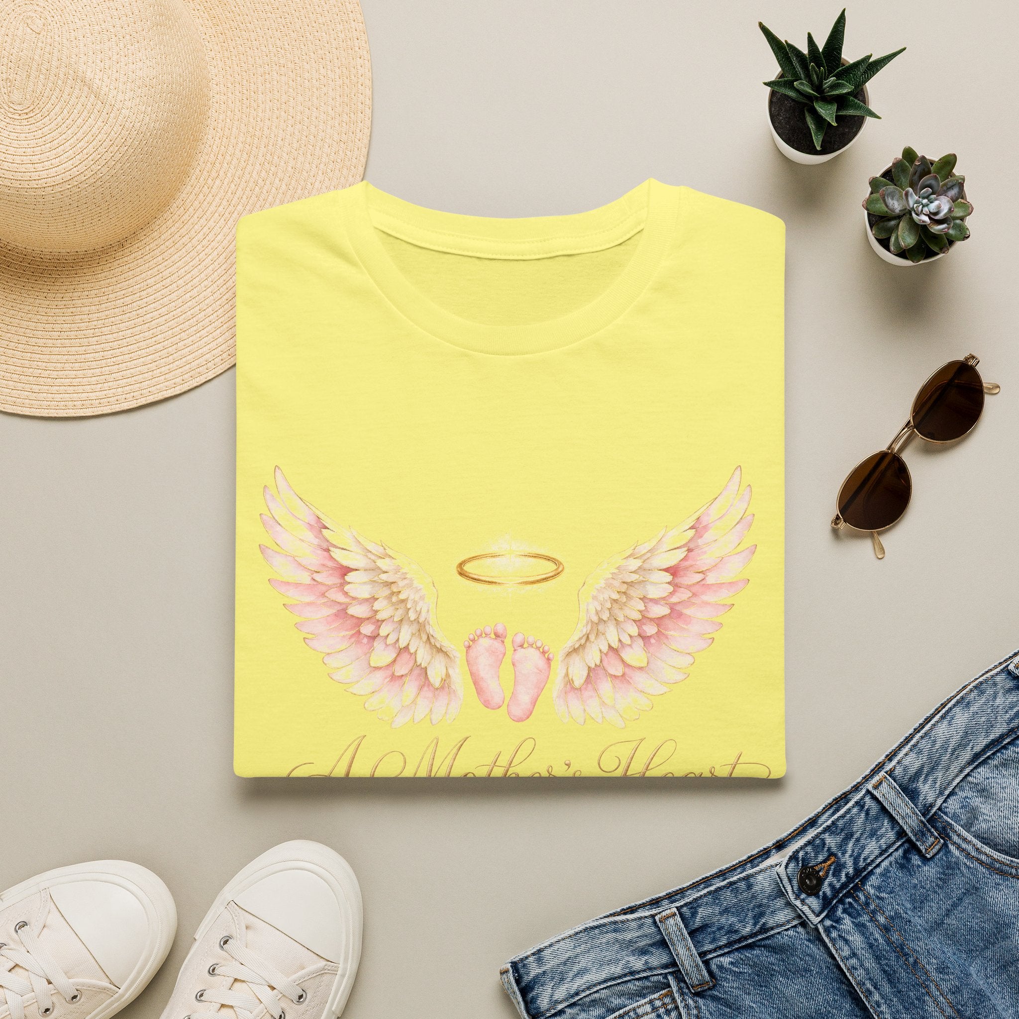 A Mother's Heart Baby Memorial T-Shirt | Memorial Infant Loss Tribute