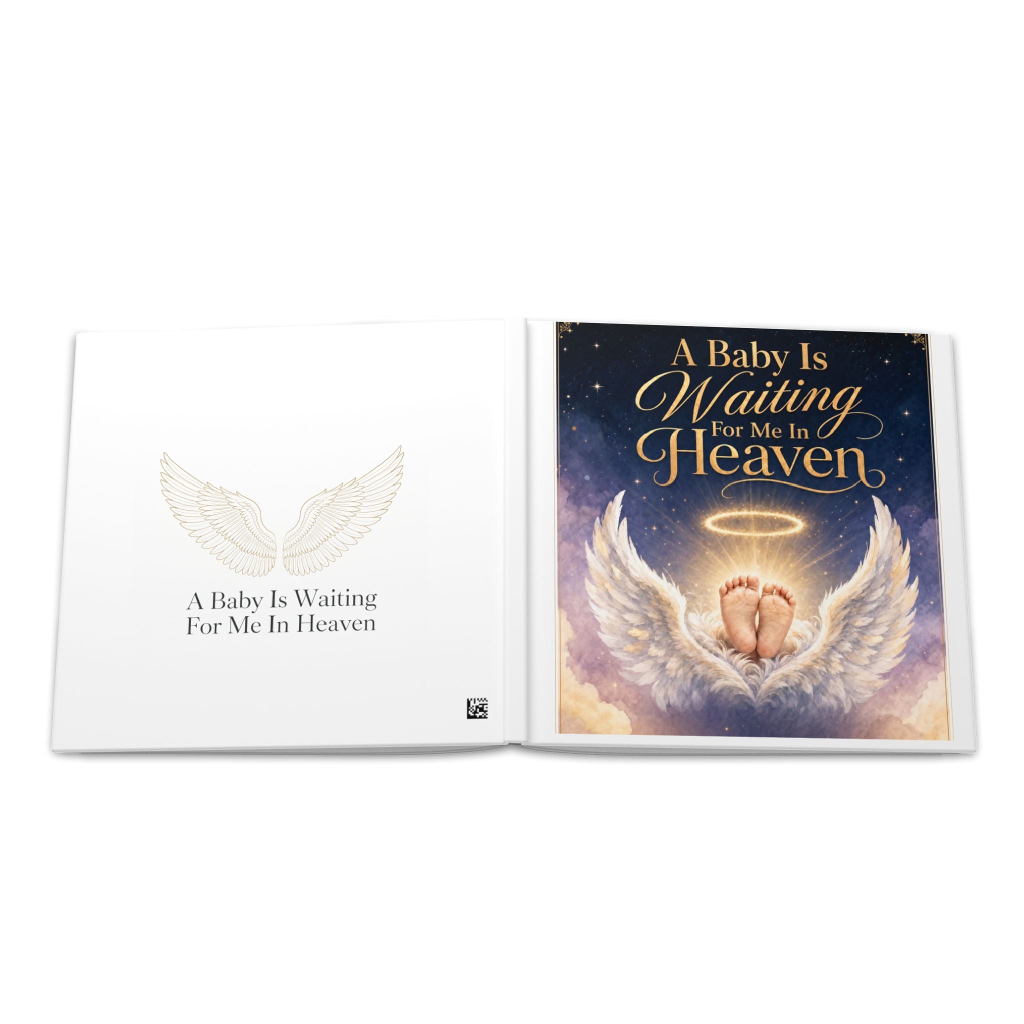 A Baby Is Waiting For Me In Heaven, Ultrasound Memorial Hardcover Photo Album | Keepsake Album