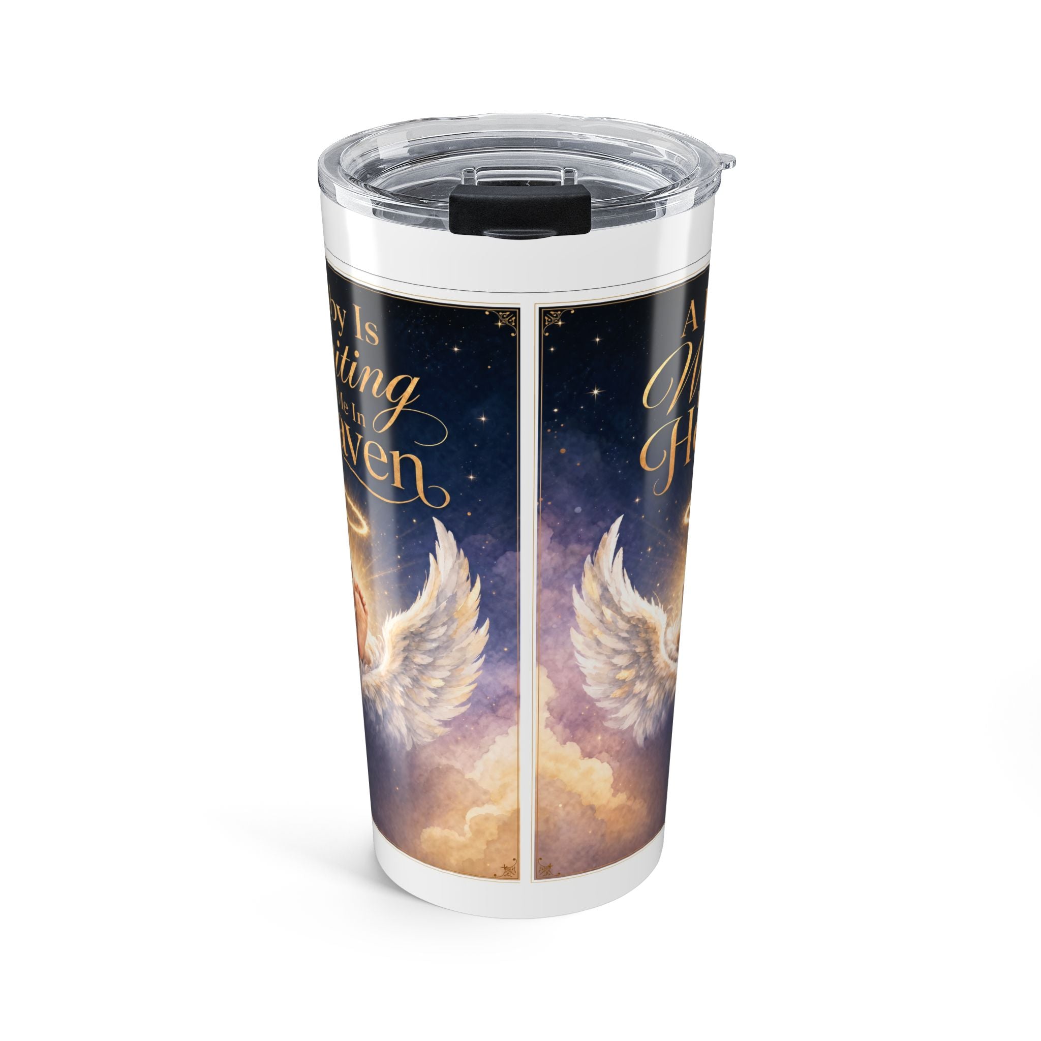 A Baby Is Waiting For Me in Heaven Tumbler | Inspirational Design
