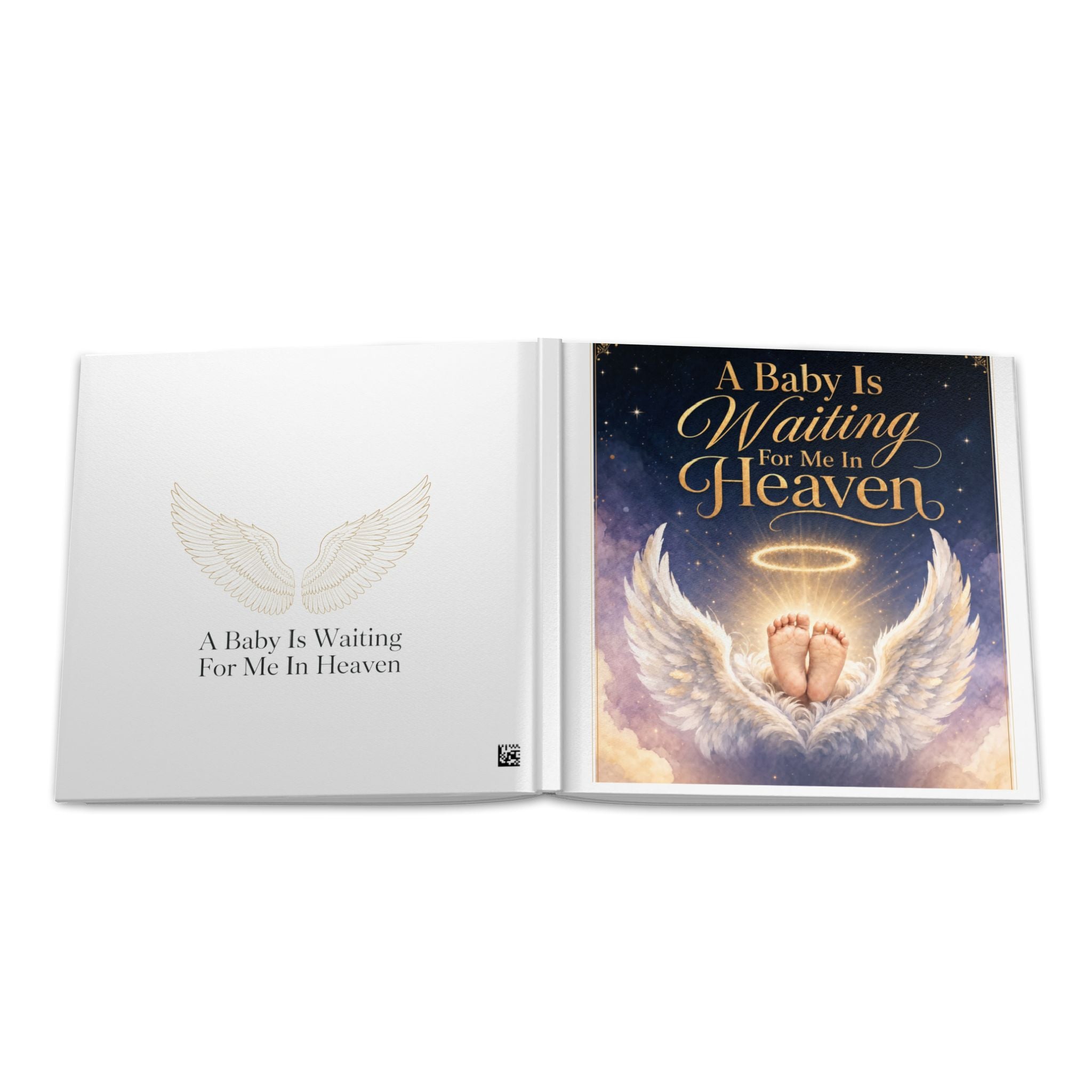 A Baby Is Waiting For Me In Heaven, Ultrasound Memorial Hardcover Photo Album | Keepsake Album