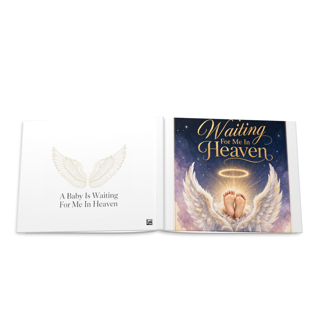 A Baby Is Waiting For Me In Heaven, Ultrasound Memorial Hardcover Photo Album | Keepsake Album