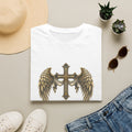 Winged Cross with Shield T-Shirt | Father Protects Memorial T-Shirt