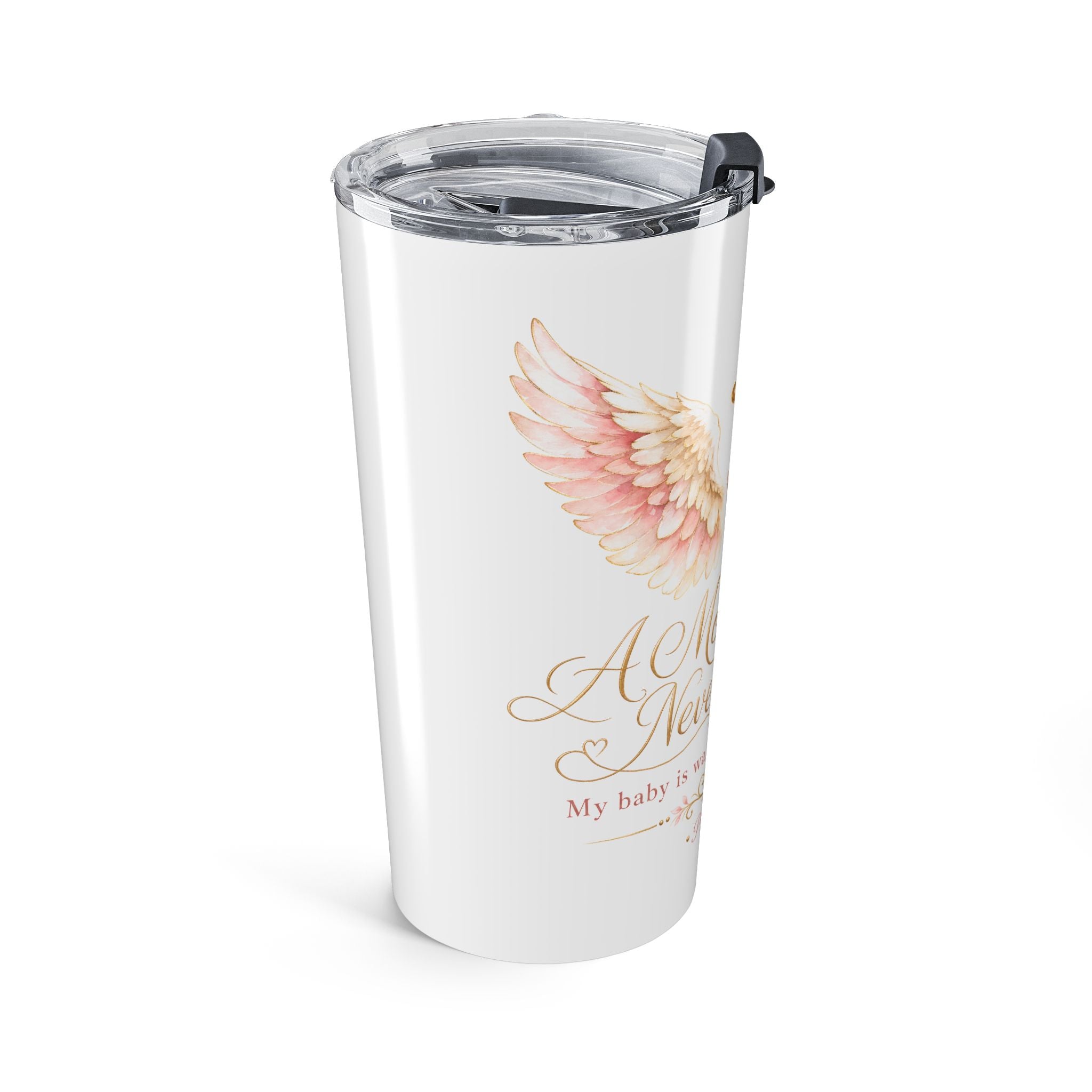 A Mother's Heart Never Forgets Memorial Tumbler | Inspirational Design