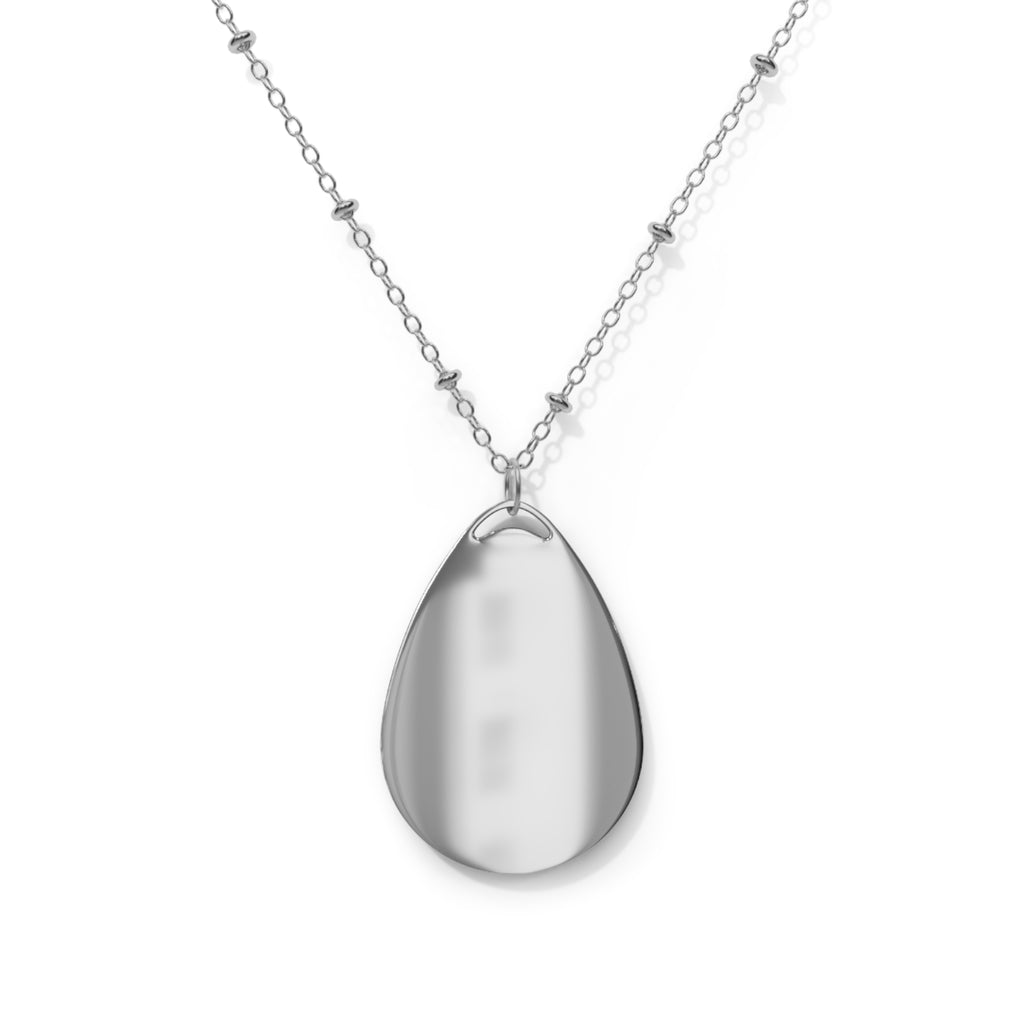 Angel Wings Halo Medallion oval necklace | teardrop pendant, jewelry