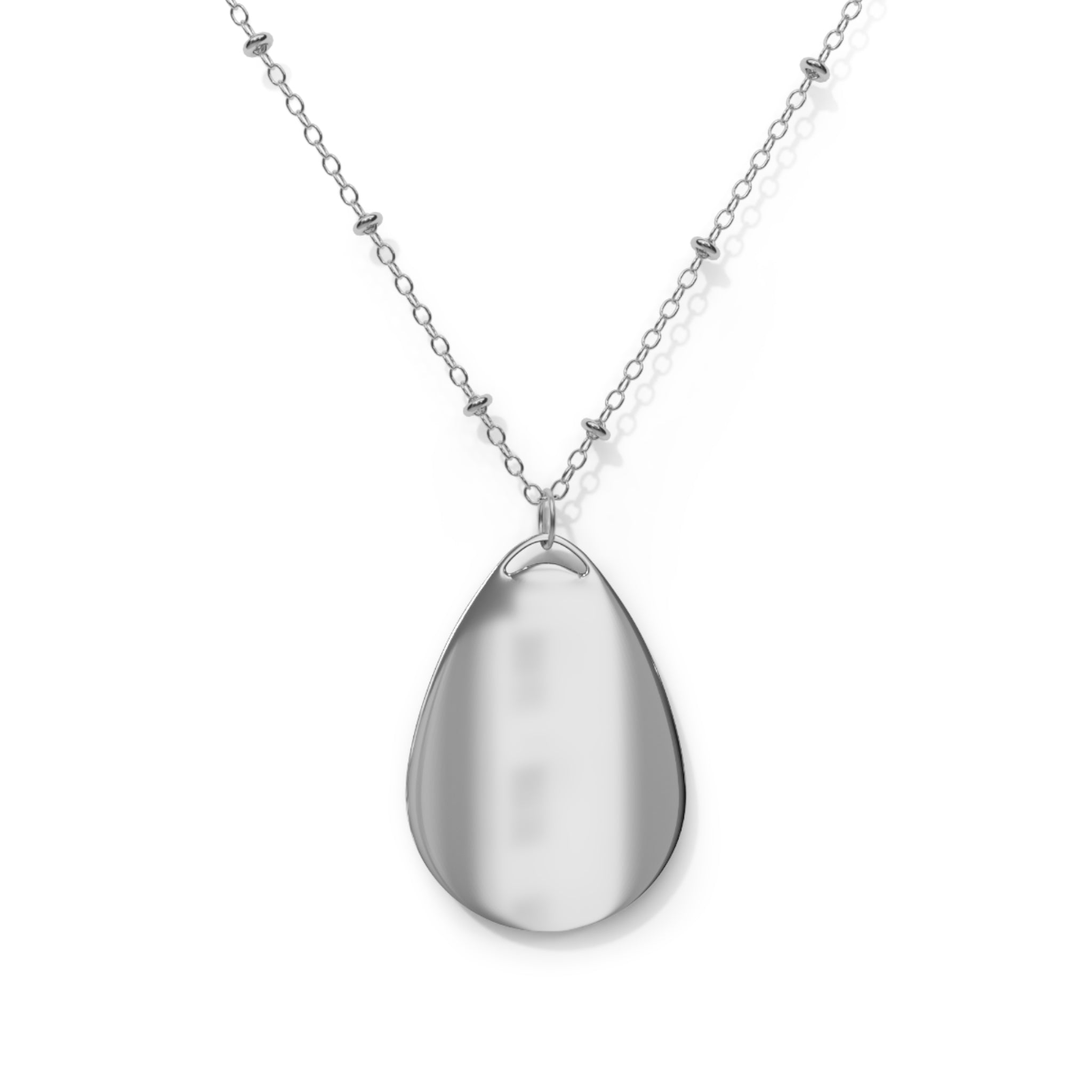 Angel Wings Halo Medallion oval necklace | teardrop pendant, jewelry