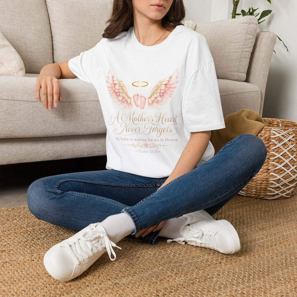 A Mother's Heart Baby Memorial T-Shirt | Memorial Infant Loss Tribute