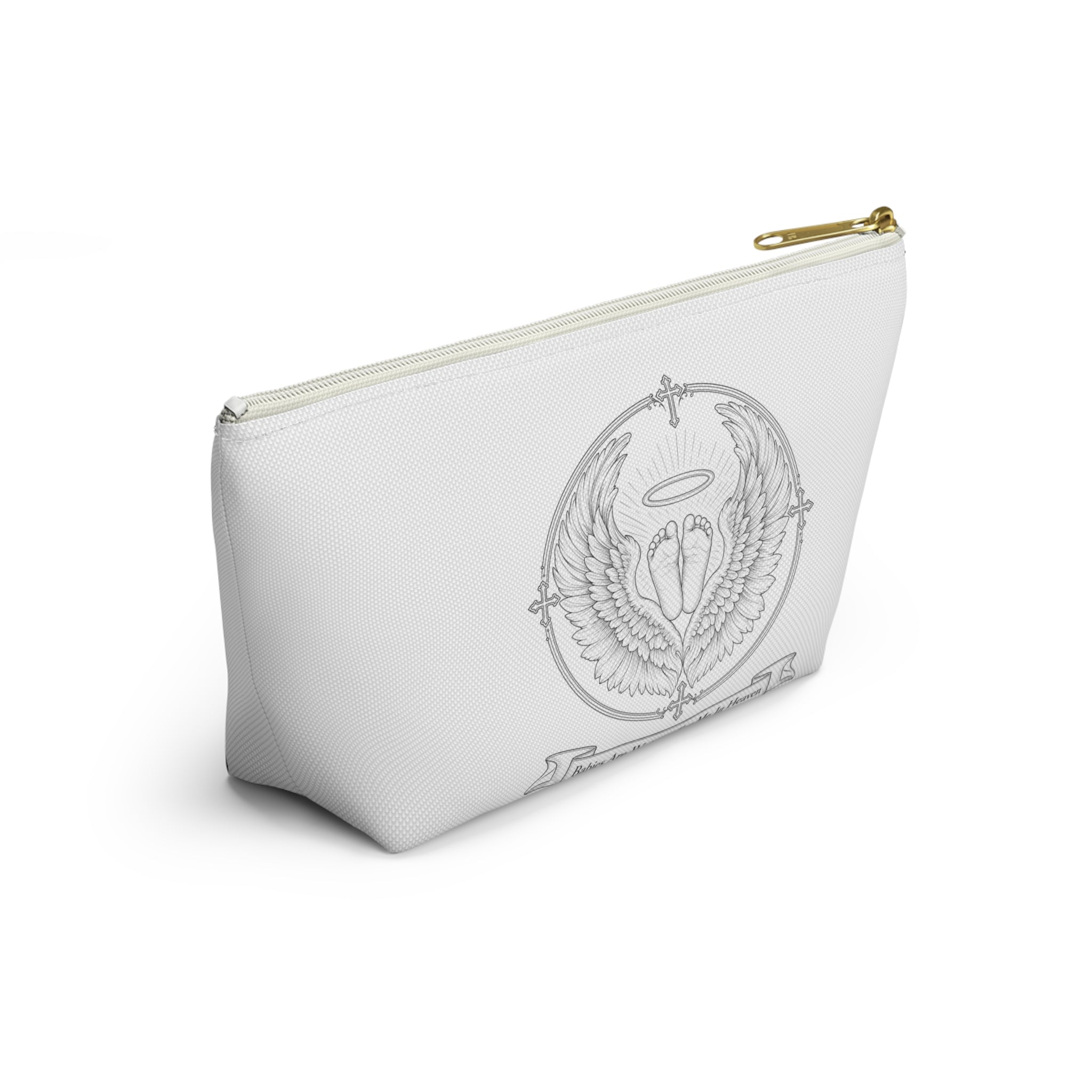 Babies Are Waiting For Me in Heaven accessory pouch | T-bottom zipper bag