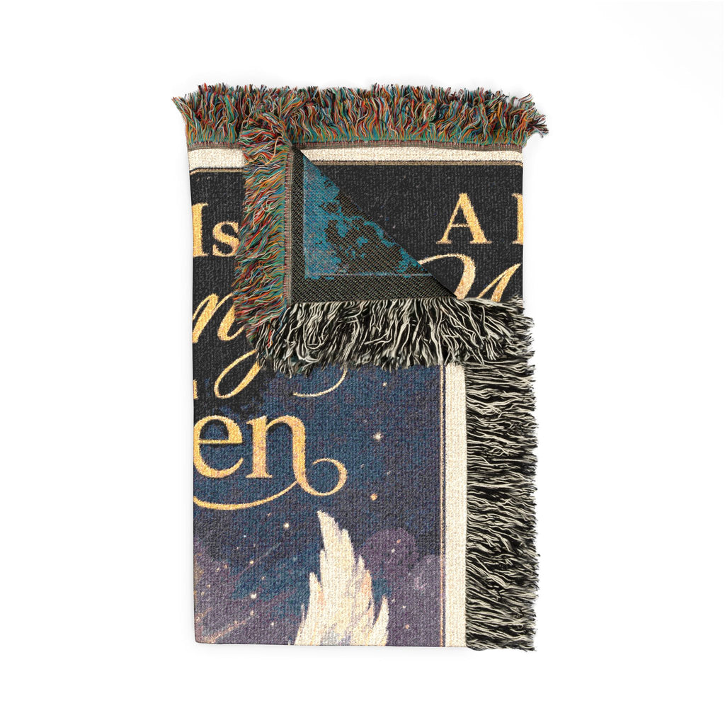 A Baby Is Waiting for Me in Heaven Memorial Woven Blanket | Religious Inspirational Throw