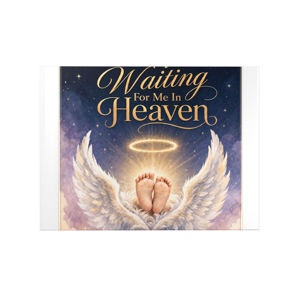 A Baby Is Waiting For Me In Heaven, Ultrasound Memorial Hardcover Photo Album | Keepsake Album
