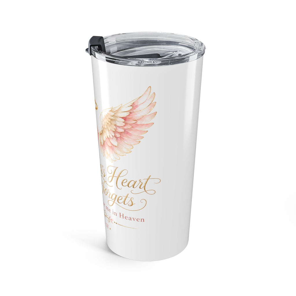 A Mother's Heart Never Forgets Memorial Tumbler | Inspirational Design
