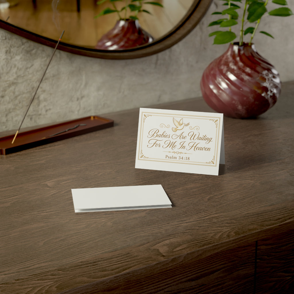 Babies are Waiting for Me in Heaven Condolence Card Set | Greeting Card, Condolence Dove Design