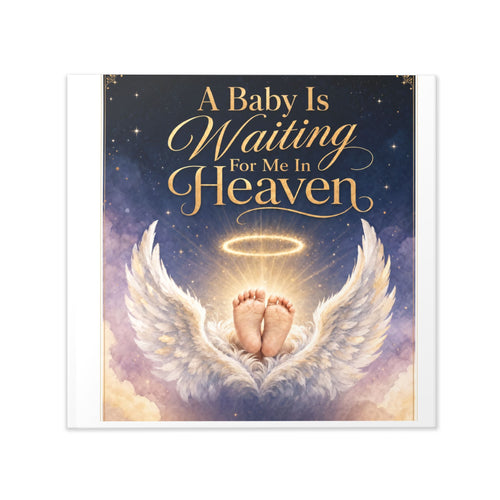 A Baby Is Waiting For Me In Heaven, Ultrasound Memorial Hardcover Photo Album | Keepsake Album