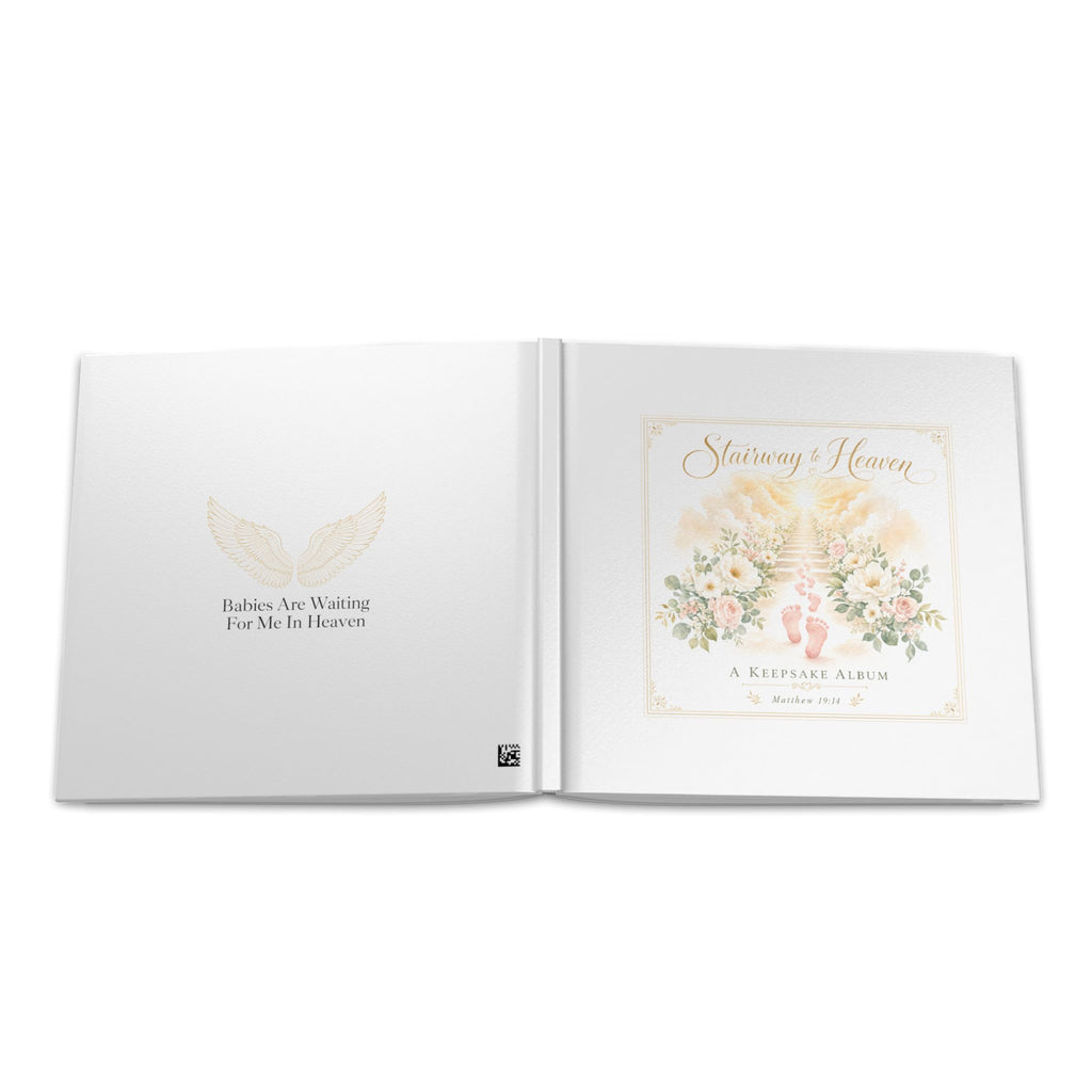 Stairway to Heaven Baby Ultrasound Memorial Hardcover Photo Album | Keepsake Album