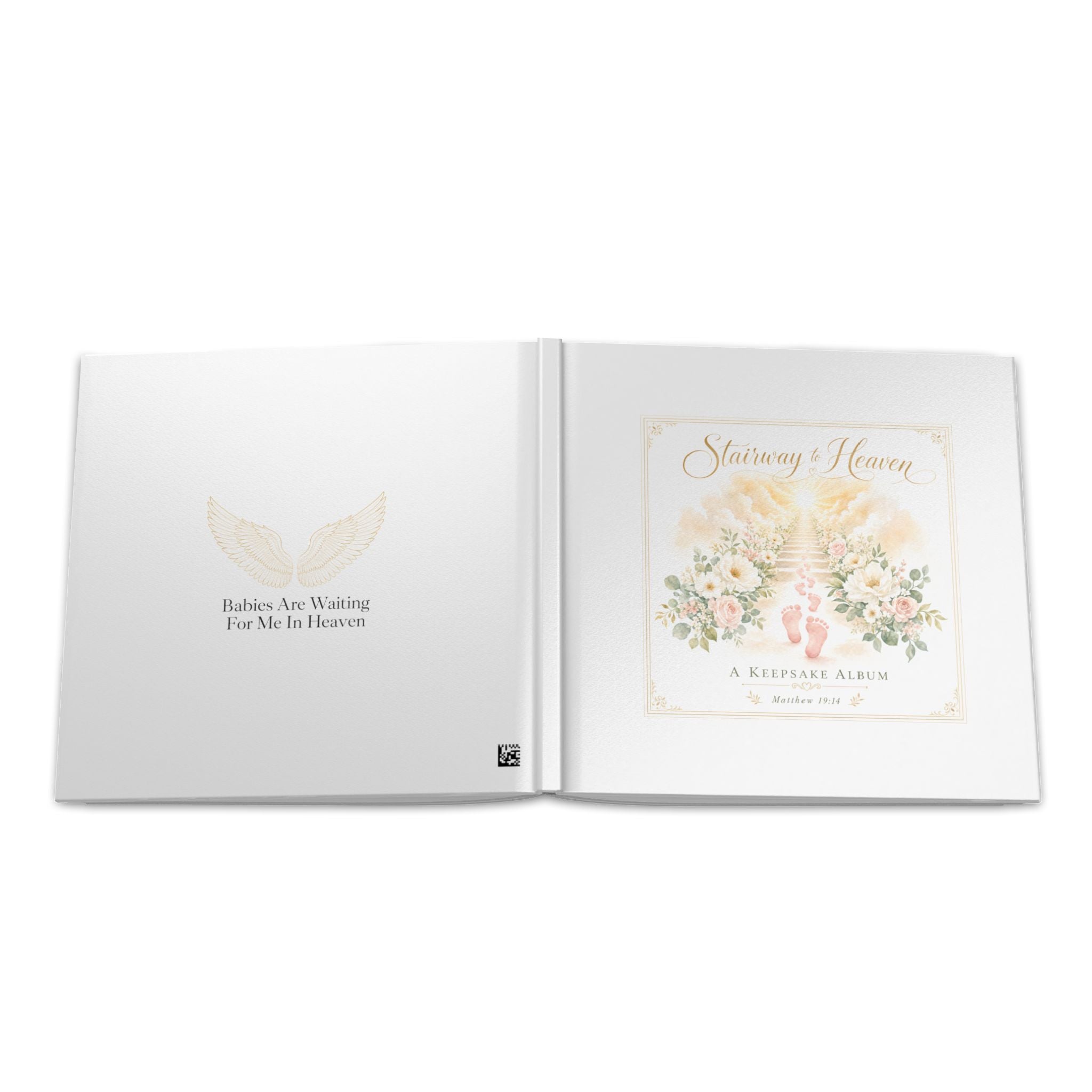 Stairway to Heaven Baby Ultrasound Memorial Hardcover Photo Album | Keepsake Album