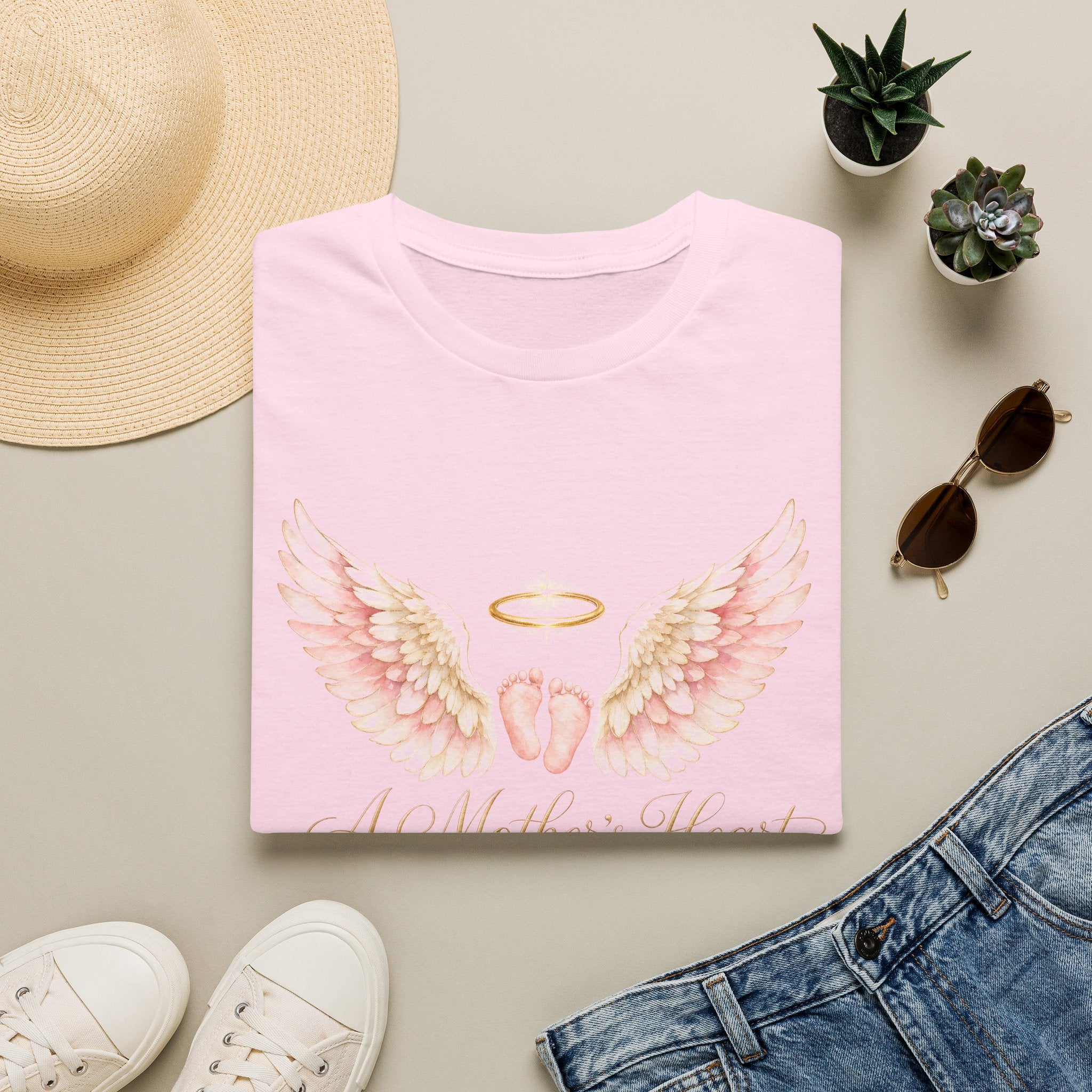 A Mother's Heart Baby Memorial T-Shirt | Memorial Infant Loss Tribute