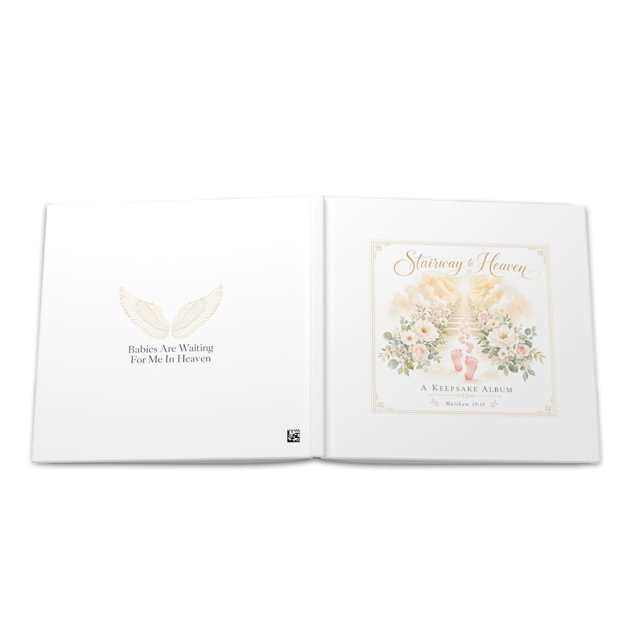 Stairway to Heaven Baby Ultrasound Memorial Hardcover Photo Album | Keepsake Album