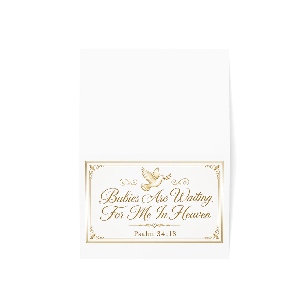 Babies are Waiting for Me in Heaven Condolence Card Set | Greeting Card, Condolence Dove Design