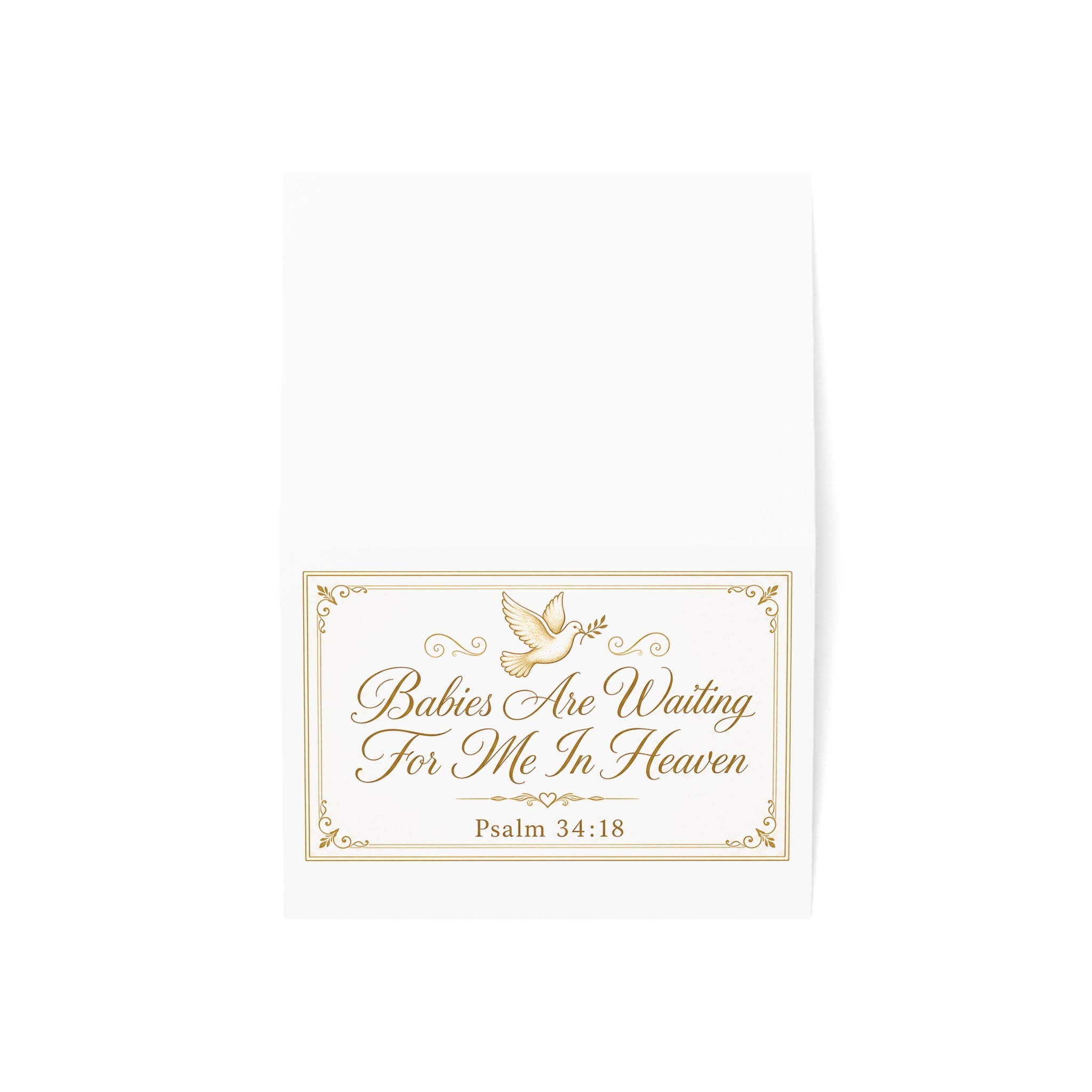 Babies are Waiting for Me in Heaven Condolence Card Set | Greeting Card, Condolence Dove Design