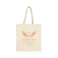 Angel Wings with Halo Tote Bag | Memorial Verse Canvas Tote