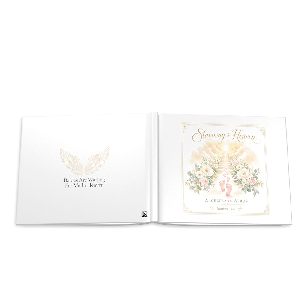 Stairway to Heaven Baby Ultrasound Memorial Hardcover Photo Album | Keepsake Album