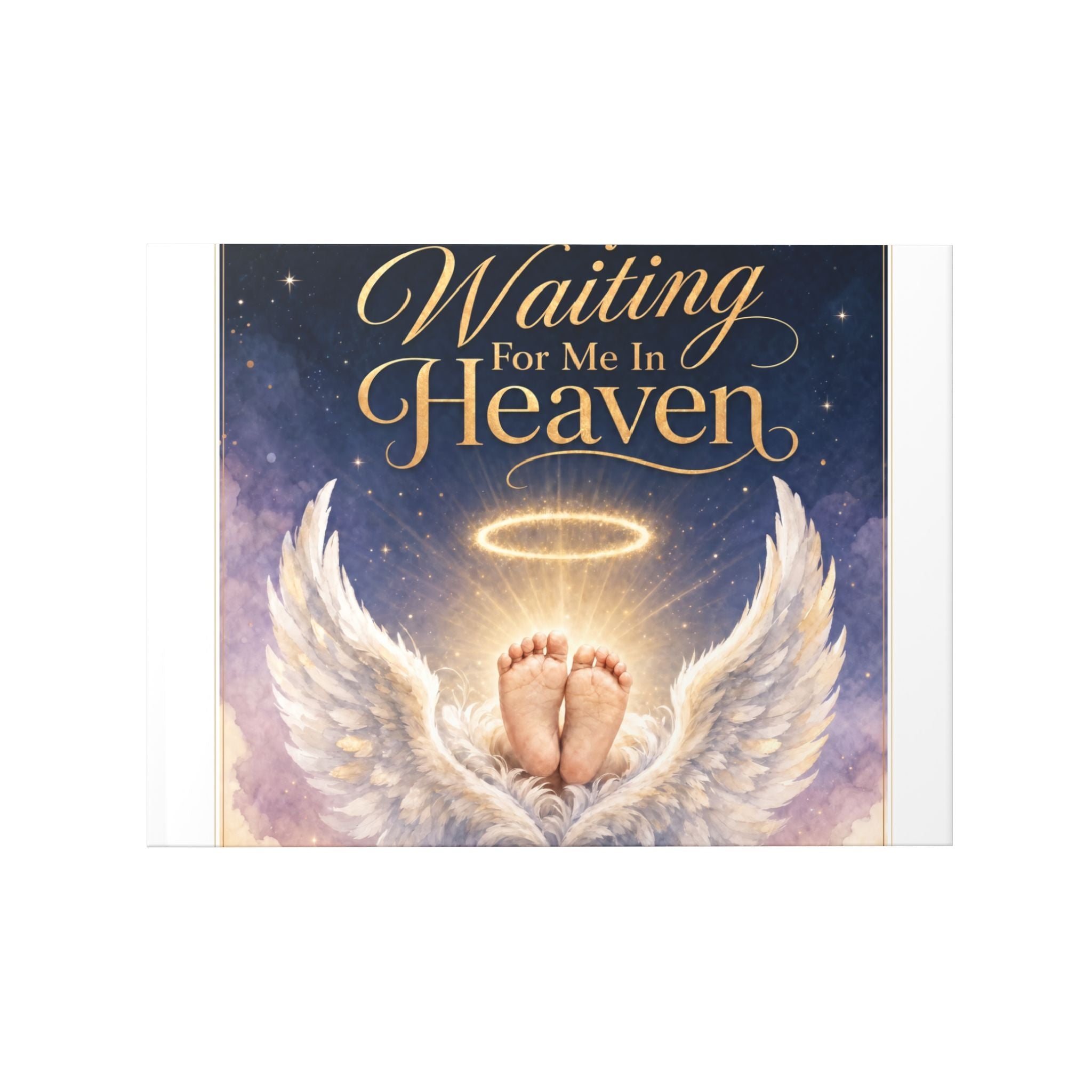 A Baby Is Waiting For Me In Heaven, Ultrasound Memorial Hardcover Photo Album | Keepsake Album